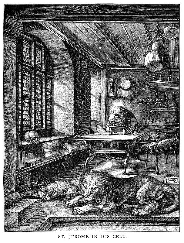 圣杰罗姆的牢房作者:Albrecht Dürer